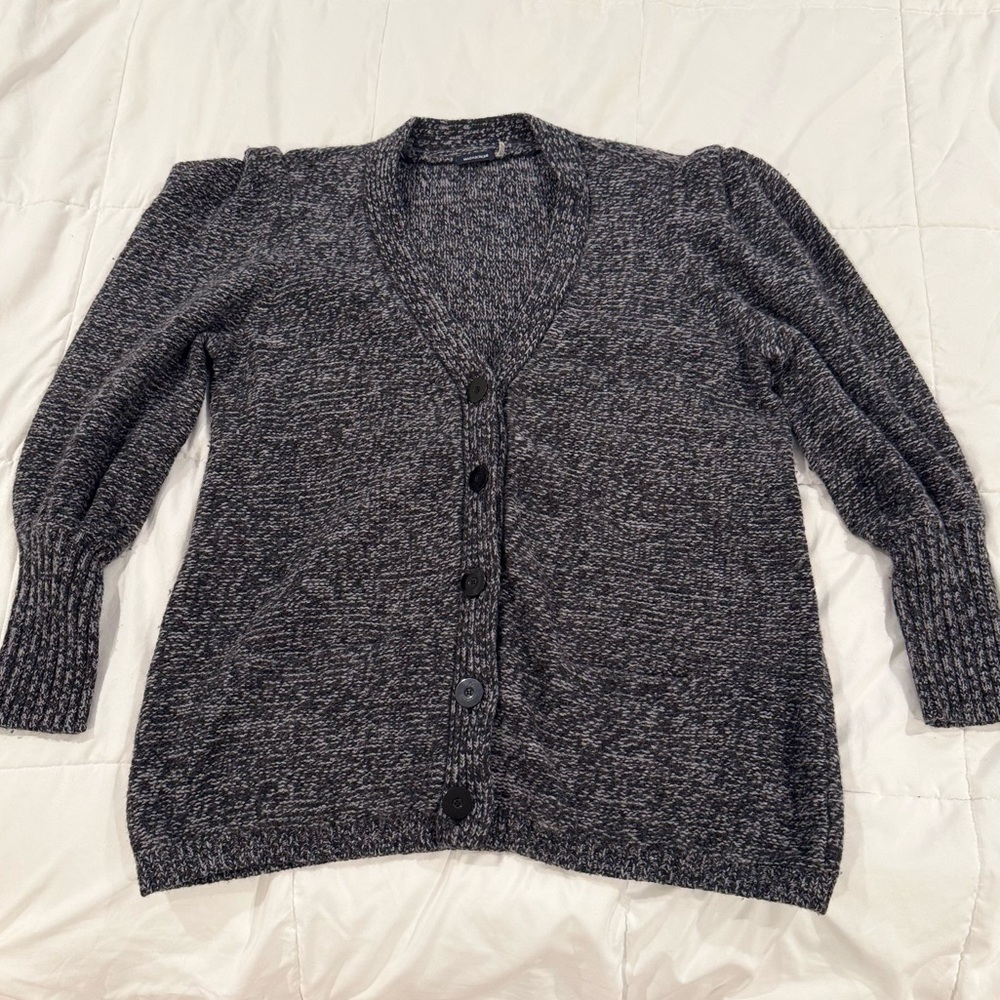 Magaschoni Charcoal Button-Up‎ Cardigan